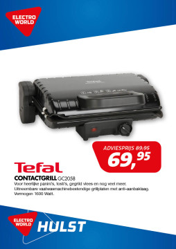 Tefal Contactgrill 69,95